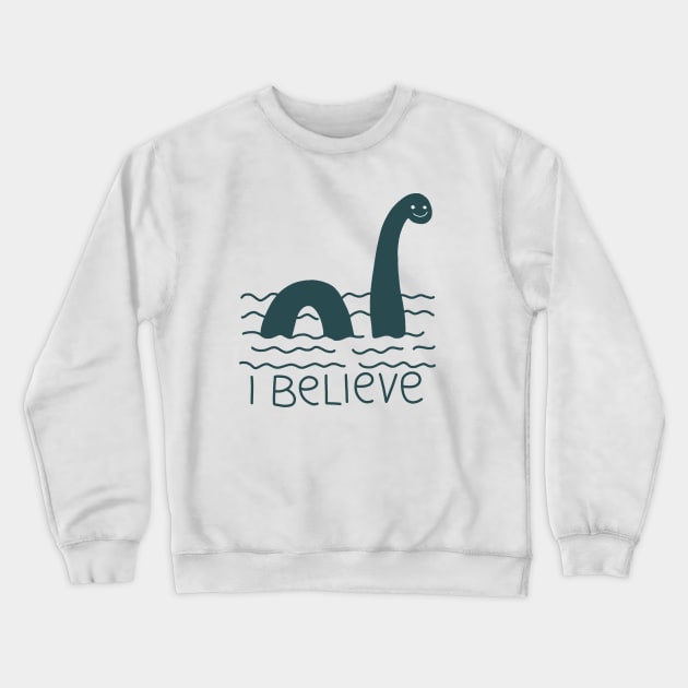 Loch Ness Monster Crewneck Sweatshirt by valentinahramov